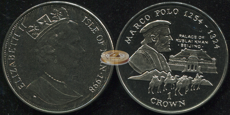 Остров Мэн. 1 крона. 1998 (Unc)