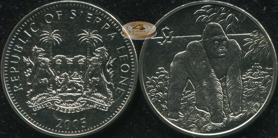 Сьерра Леоне. 1 доллар. 2005 (Unc)