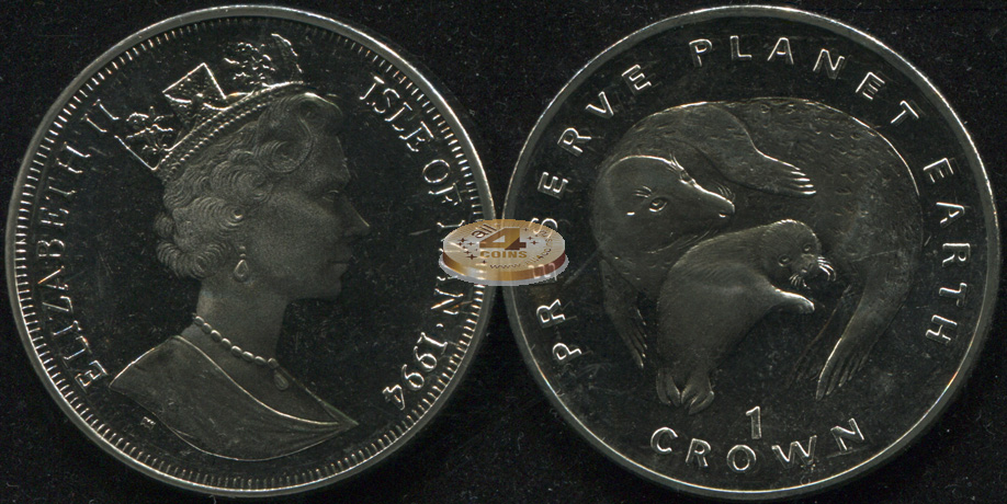 Остров Мэн. 1 крона. 1994 (Unc)