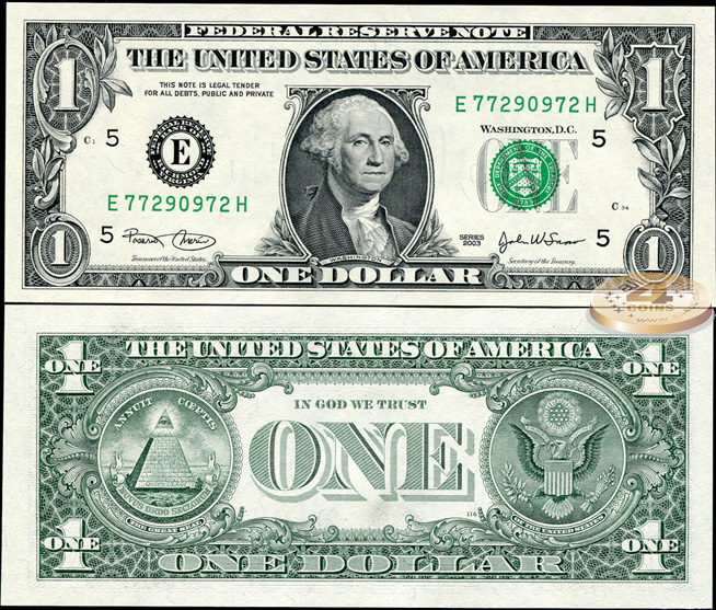 США. 1 доллар (Unc) 2003.E