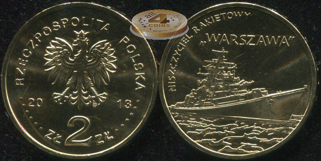 Польша. 2 злотых. 2013 (Unc)