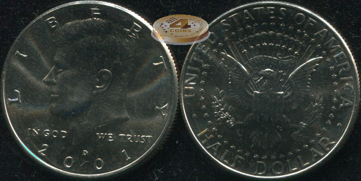 США. 1/2 доллара. 2001.D (Unc)