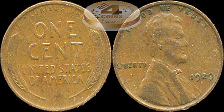 США. 1 цент. 1929 (XF)