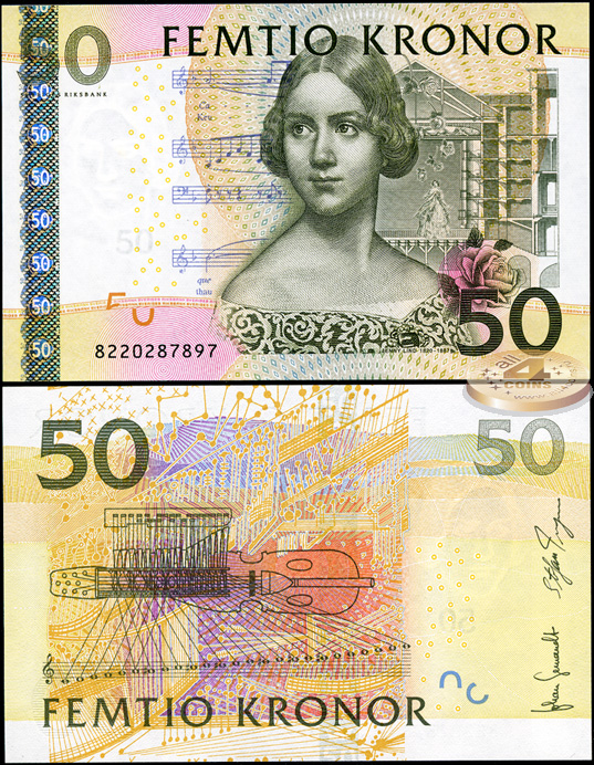 Швеция. 50 крон (Unc) 2008