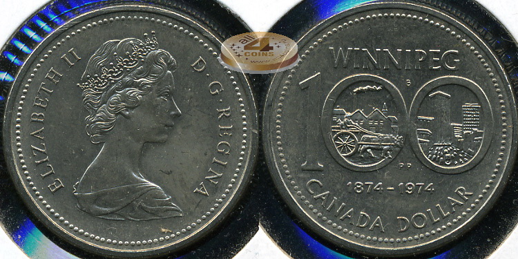 Канада. 1 доллар. 1974 (Unc)