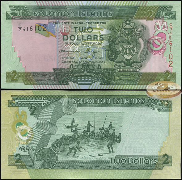Соломоновы о-ва. 2 доллара (Unc) 2011