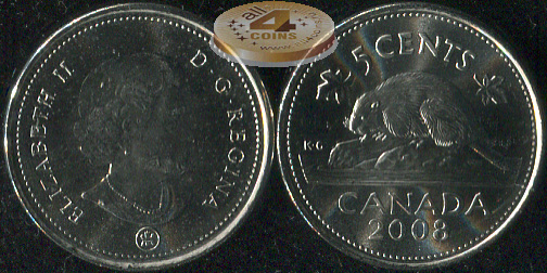 Канада. 5 центов. 2008 (Unc)