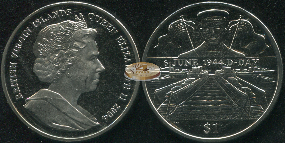 Британские Виргинские о-ва. 1 доллар. 2004 (Unc)