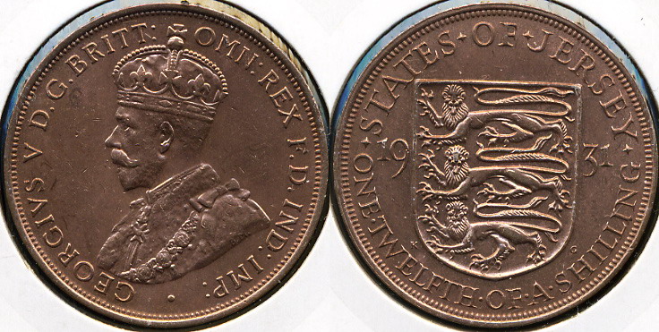 Джерси. 1/12 шиллинга. 1931 (aUnc)