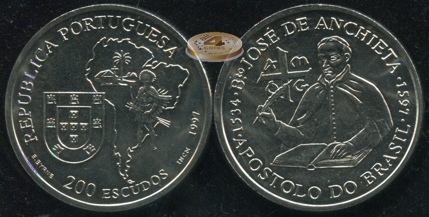 Португалия. 200 эскудо. 1997 (Unc)