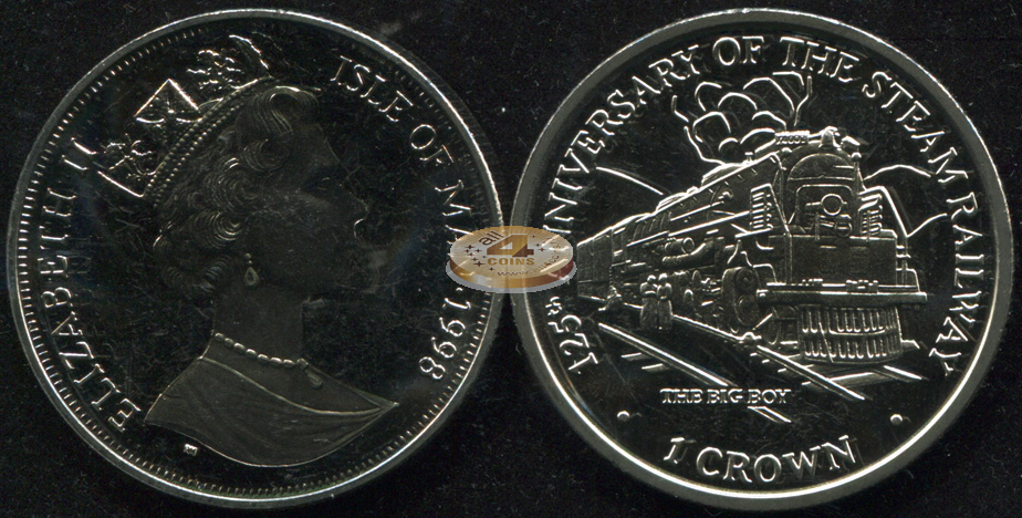 Остров Мэн. 1 крона. 1998 (Unc)