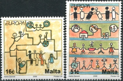 Мальта. 2006. Интеграция глазами молодежи (Серия Почтовых марок. MNH OG)