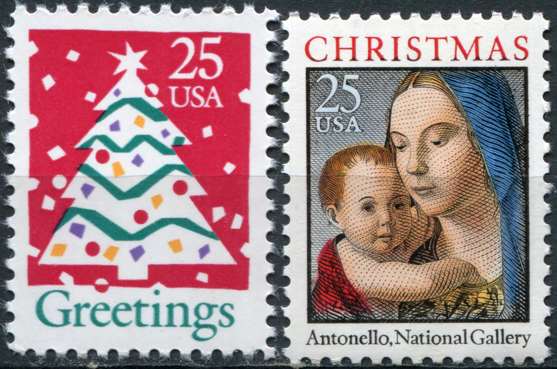 США. 1990. Рождество (Серия. MNH OG)