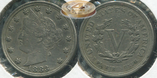 США. 5 центов. 1883 (XF)