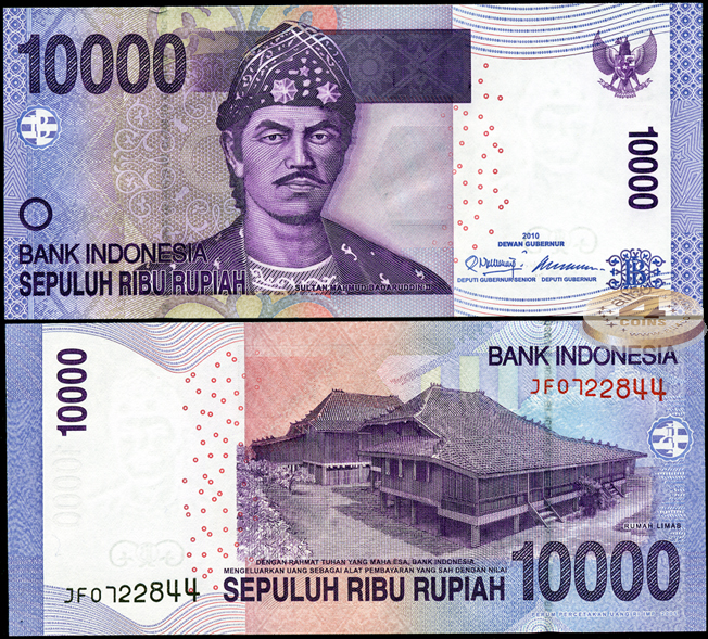 Индонезия. 10000 рупий (Unc) 2010