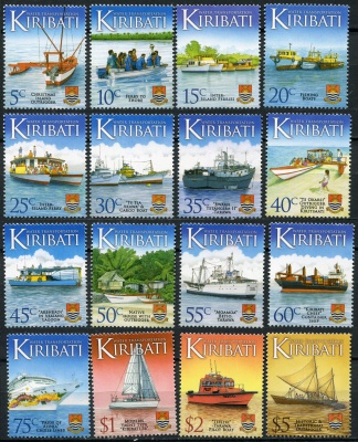 Кирибати. 2013. Водный транспорт. Лодки и корабли (Серия. MNH OG)