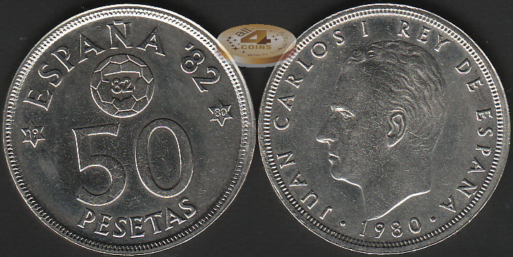 Испания. 50 песет. 1980