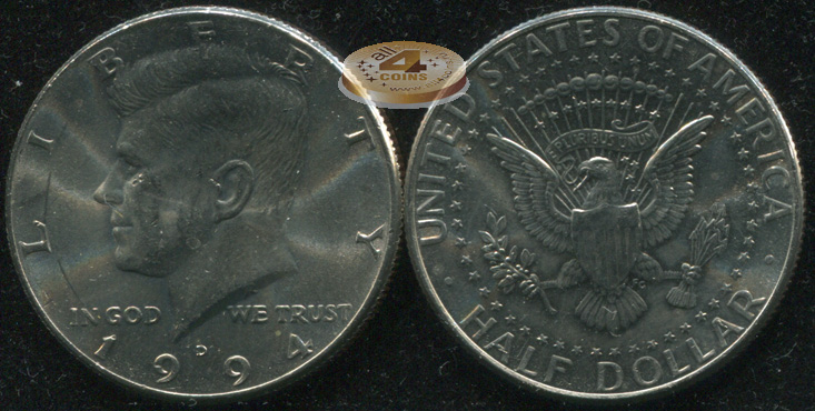 США. 1/2 доллара. 1994.D (Unc)