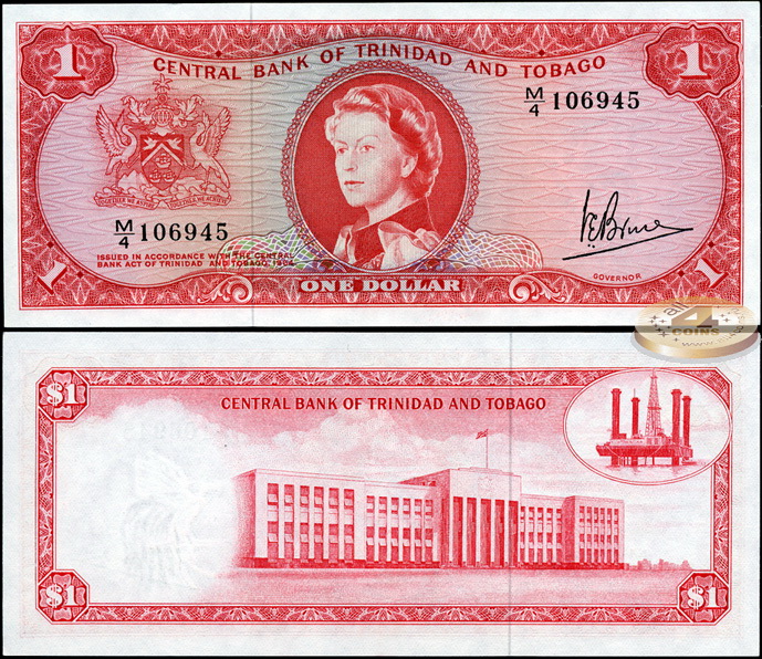 Тринидад и Тобаго. 1 доллар (Unc) L.1964