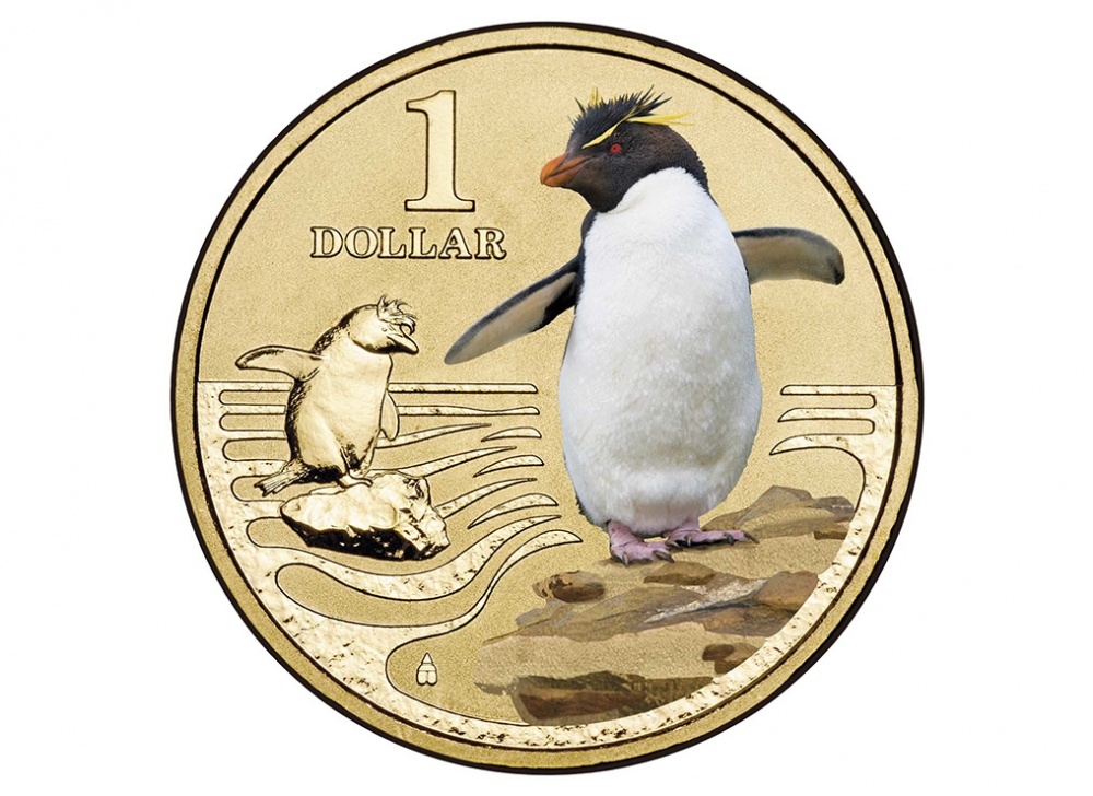 Австралия. 1 доллар. 2013 (Frosted Unc. Эмаль. Карточка)