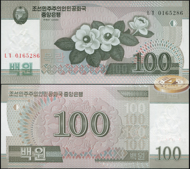 Корея, Северная [КНДР]. 100 вон (Unc) 2009