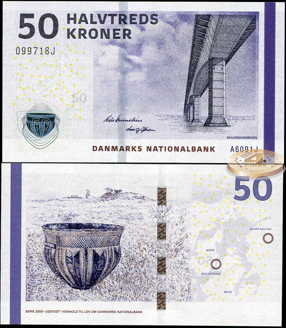 Дания. 50 крон (Unc) 2009