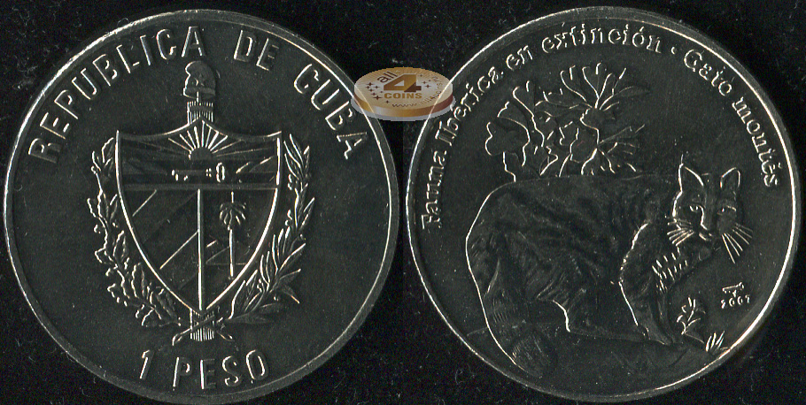 Куба. 1 песо. 2007 (Unc)