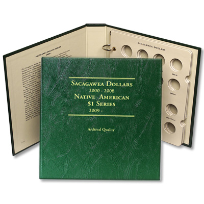 Альбом для долларов Sacagawea и Native [P, D & S], в шубере (Littleton)