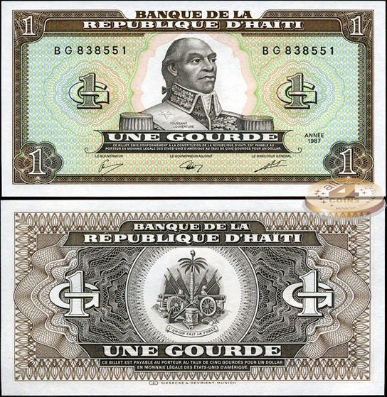 Гаити. 1 гурд (Unc) 1987