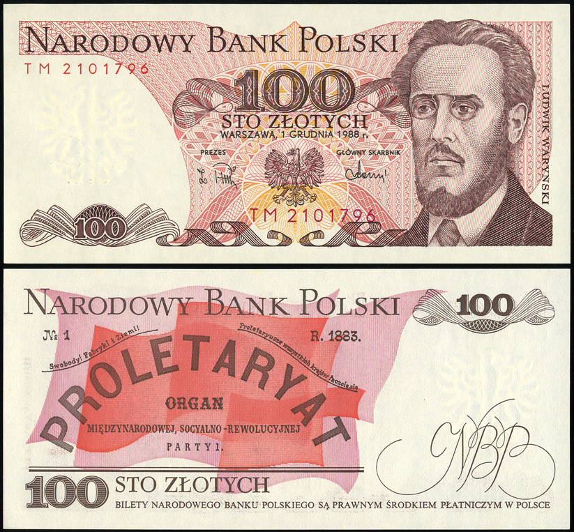 Польша. 100 злотых (Unc) 1988