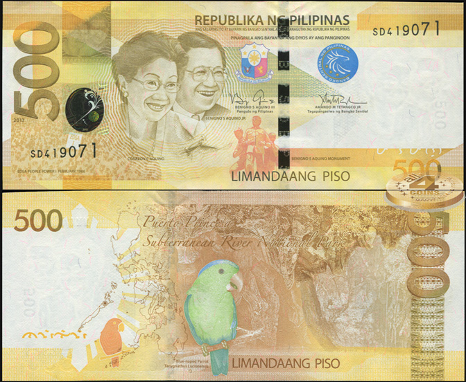 Филиппины. 500 писо (Unc) 2013