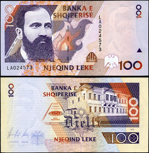 Албания. 100 лек (Unc) 1996