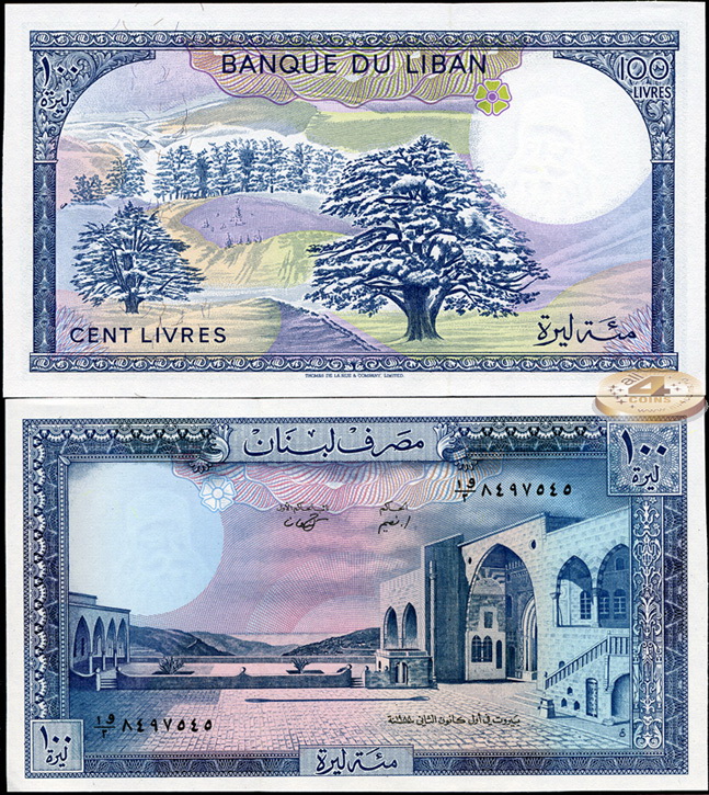Ливан. 100 ливров (Unc) 1988
