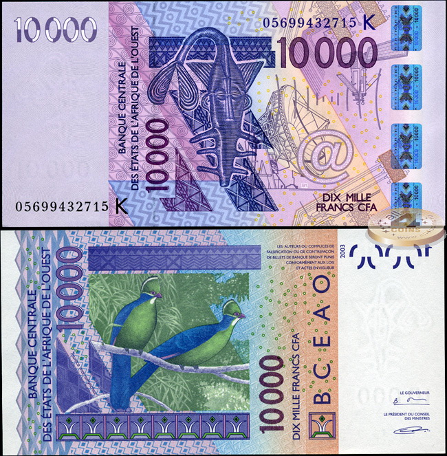 Сенегал (КФА Запад). 10000 франков (Unc) 2005