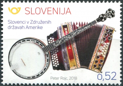 Словения. 2018. Словенцы по всему миру. Словенцы в США (Почтовая марка. MNH OG)