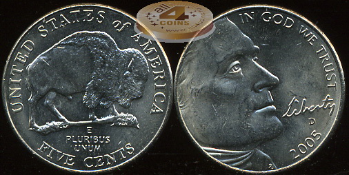 США. 5 центов. 2005.D (Unc)