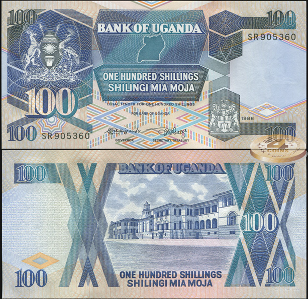 Уганда. 100 шиллингов (Unc) 1988