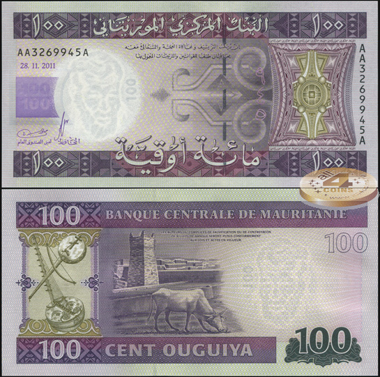 Мавритания. 100 угий (Unc) 2011