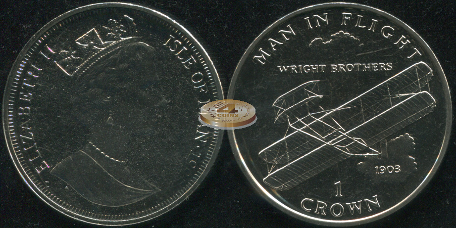 Остров Мэн. 1 крона. 1995 (Unc)
