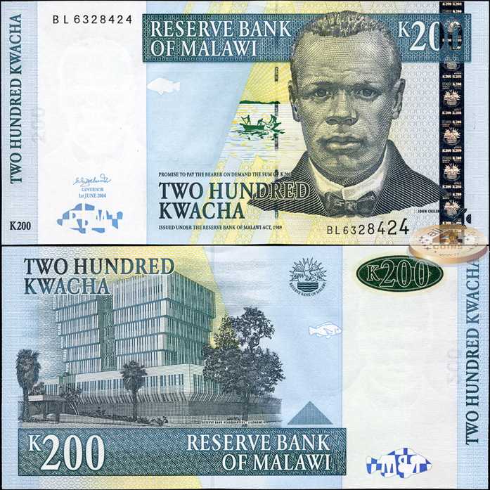 Малави. 200 квача (Unc) 2004