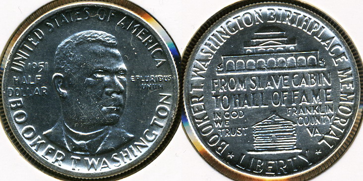 США. 1/2 доллара. 1951 (Unc. Серебро)