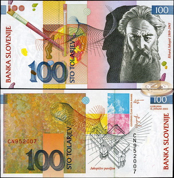 Словения. 100 толариев (Unc) 2003