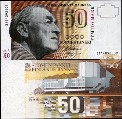 Финляндия. 50 марок (Unc) 1986