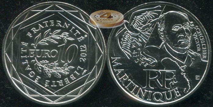 Франция. 10 евро. 2012 (Unc. Серебро)
