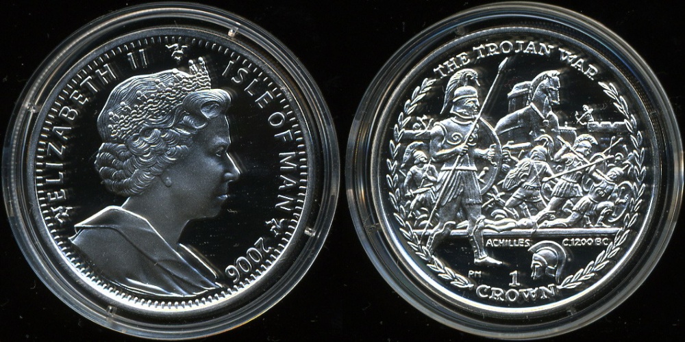 Остров Мэн. 1 крона 2006 (Proof. Серебро)
