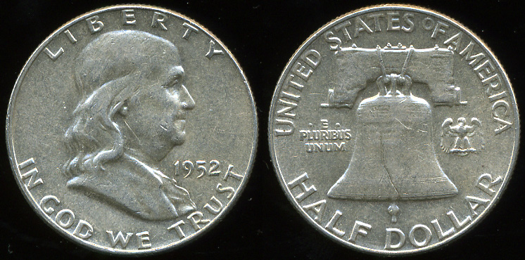 США. 1/2 доллара. 1952 (Серебро)