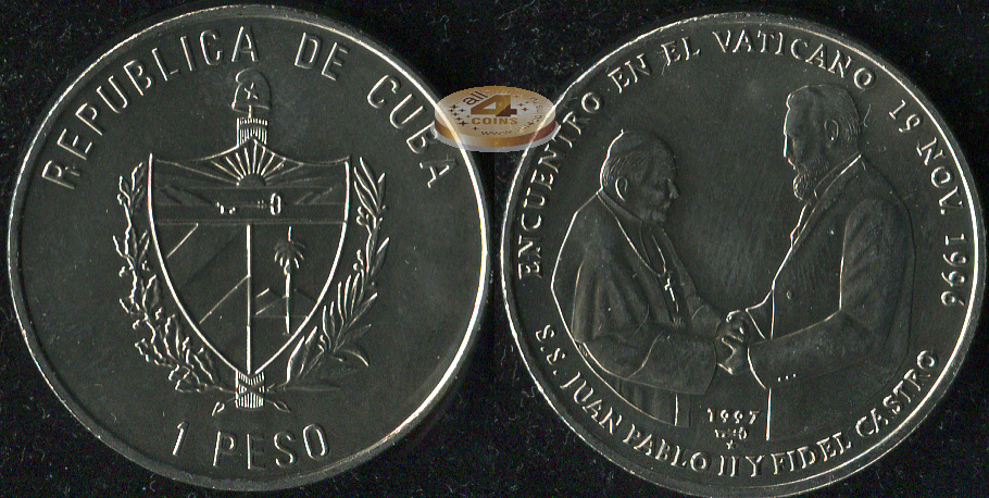 Куба. 1 песо. 1997 (Unc)