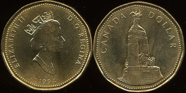 Канада. 1 доллар. 1994 (Unc)