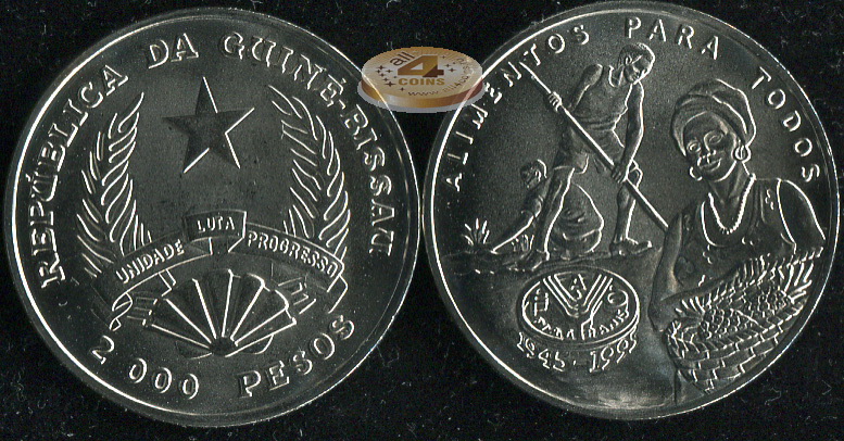 Гвинея-Биссау. 2000 песо. 1995 (Unc)