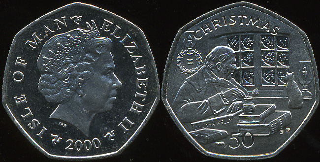 Остров Мэн. 50 пенсов. 2000 (Unc)